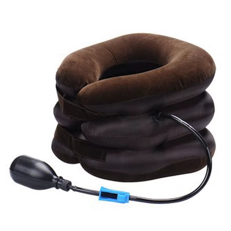 Inflatable Neck Tractor Relaxation Pillow Travel Soft Cervical Vertebra Traction Neck Relief Posture Correction Stretching Brace
