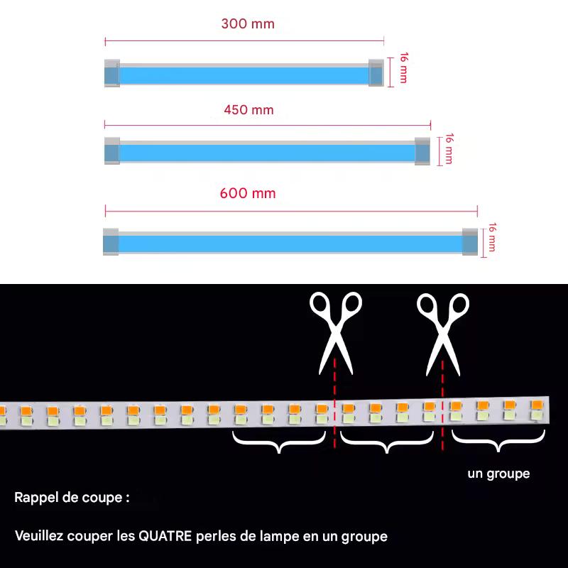 🏷️Lot de 2 feux diurnes LED DRL pour voiture, bande flexible et étanche, clignotants blancs et jaunes, feux de freinage, 12 V