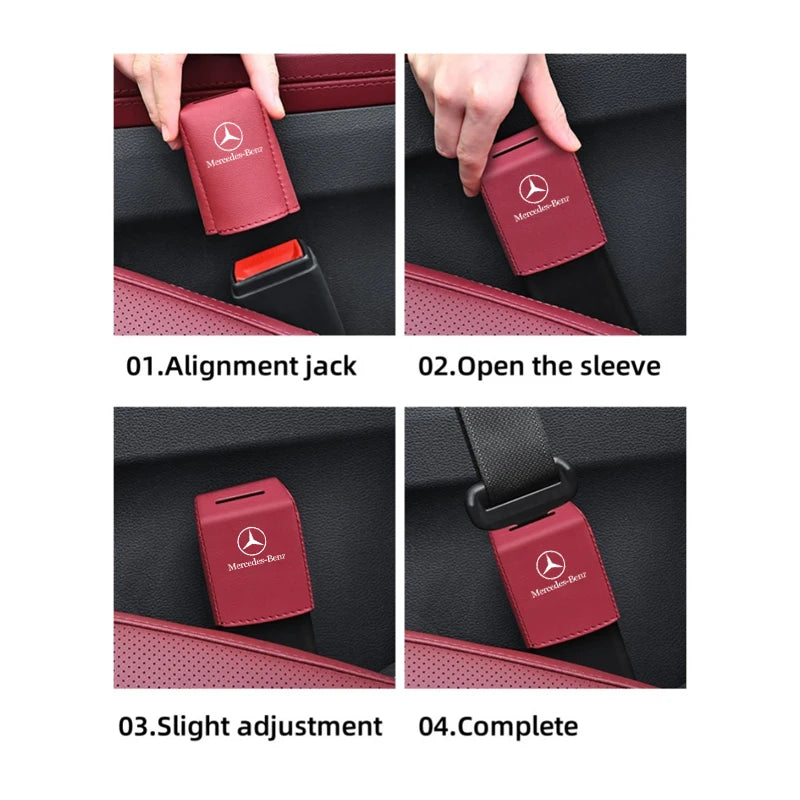 🏷️Protection de Base pour Ceinture de Sécurité – Compatible Mercedes-Benz A, C, E, S, G, GLC, CLE, CLA, GLB, GLS, W177, W205, W213, W222, X167, AMG