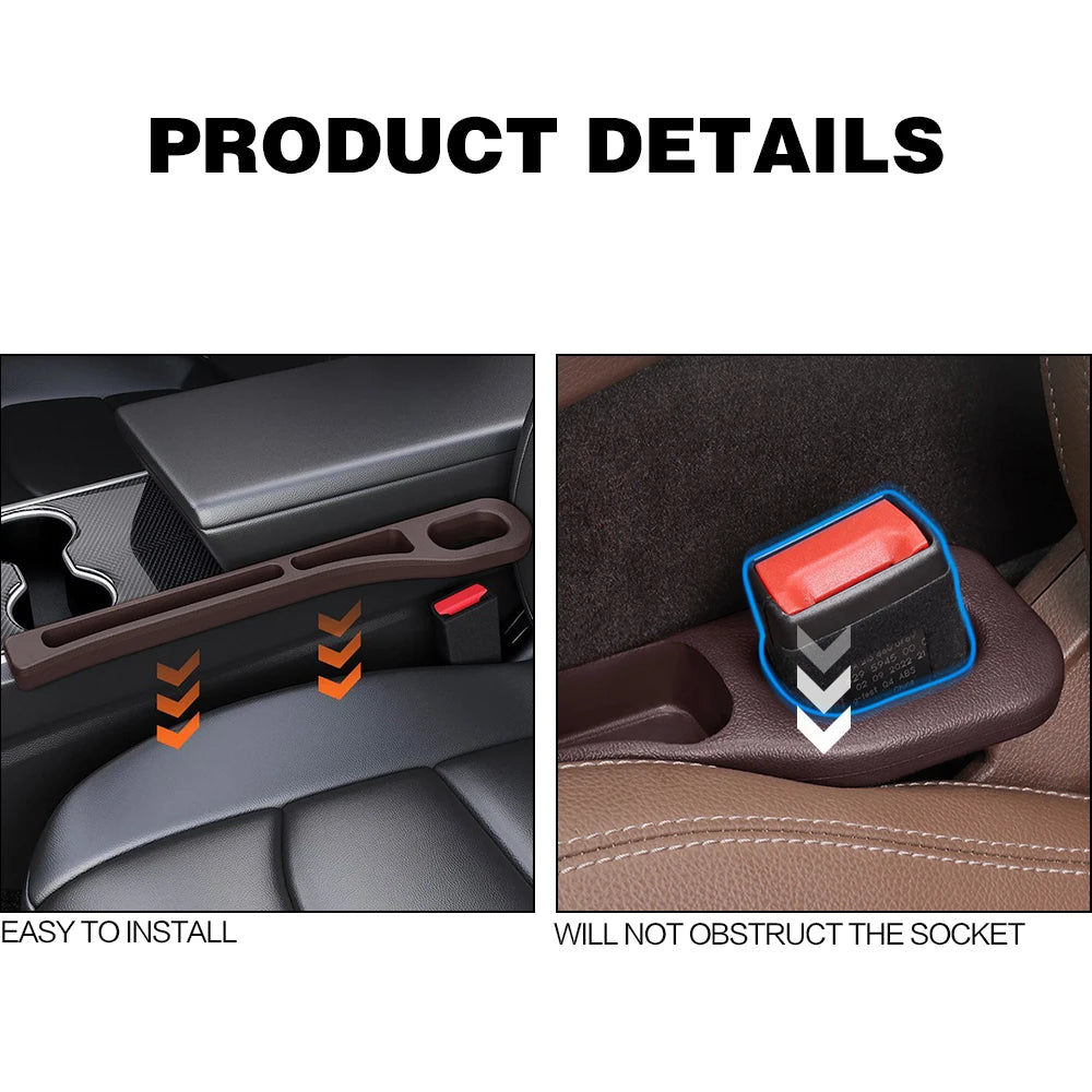 2 Remplisseurs d’Espace entre Sièges – Accessoires Intérieurs de Décoration pour Mercedes W203 W204 W176 W211 W212, etc.