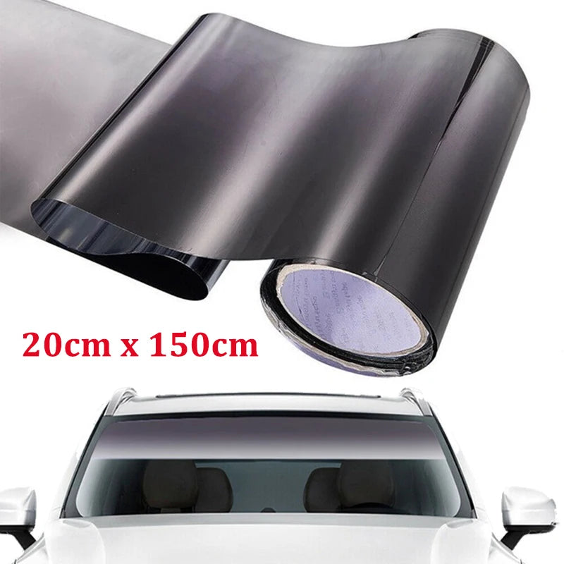 đ·ïžFilm Pare-Soleil DĂ©gradĂ© pour Pare-Brise Avant â Autocollant AdhĂ©sif Anti-UV, Couleur Changeante, 20Ă150 cm