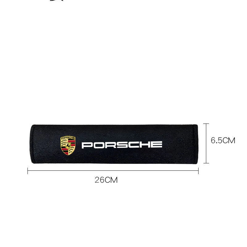 2Pcs Car Interior Seat Belt Protector Cover for Porsche Cayenne Panamera Macan Boxster 911 Carrera-GT 928 944 Auto Accessories