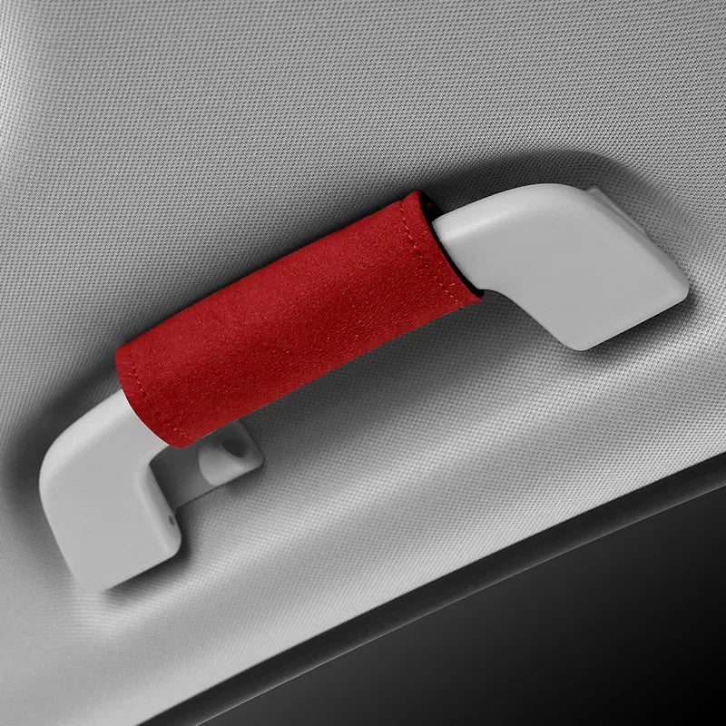 đ·ïžGants d'accoudoir de toit de voiture, housse en daim souple, gants de poignĂ©e de porte, housses de protection, protection de poignĂ©e de plafond, accessoires de voiture