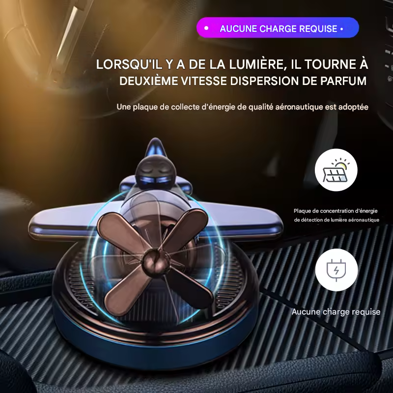 Désodorisant solaire pour voiture, diffuseur de parfum original, accessoire de décoration d'intérieur