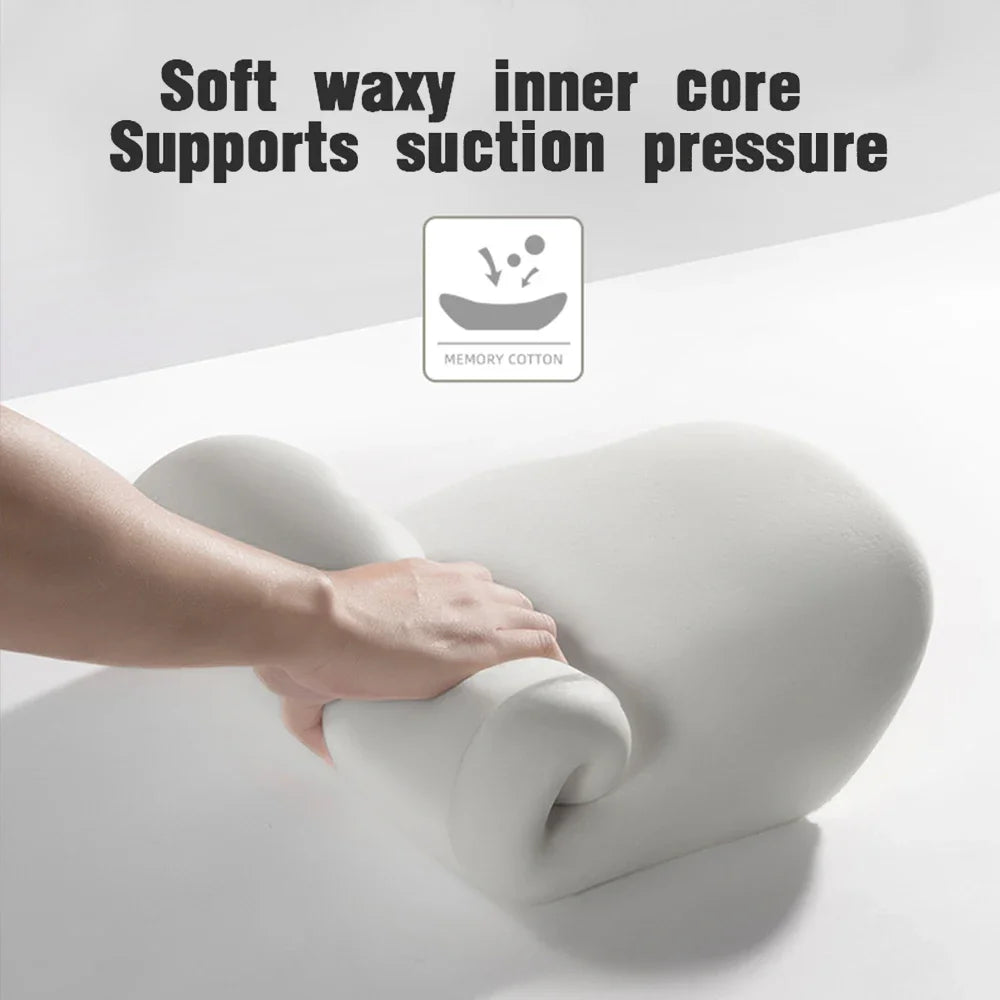 Car Memory Foam Headrest Set Car Neck Pillow Car Lumbar Waist Cushion Waist Support Car Seat Pillow Accessories Tools