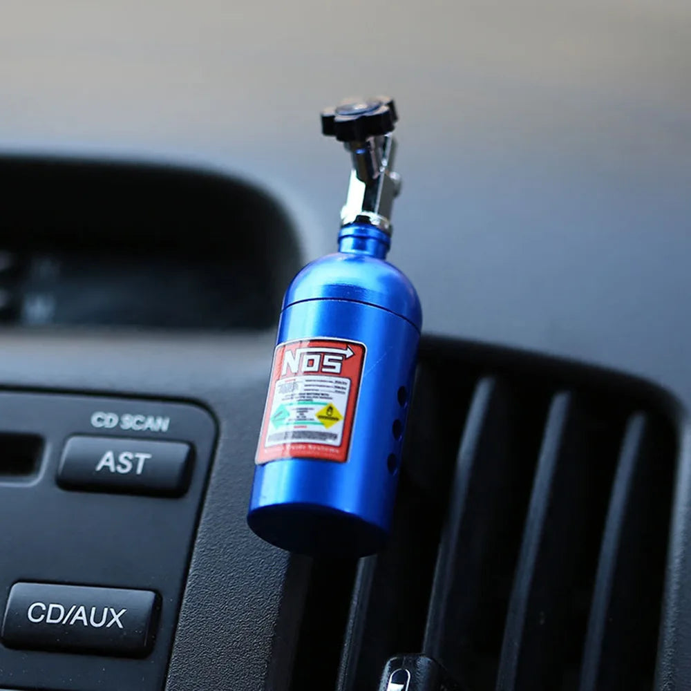 NO S Car Air Freshener Blue Billet Aluminium Scent Car Air Vent Perfume Fragrance Refill Freshener