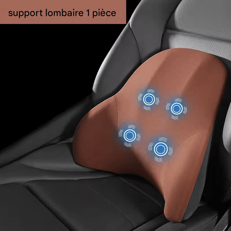đ·ïžCoussin Massant Ălectrique Voiture â Appui-TĂȘte et Soutien Lombaire Vibrant pour SiĂšge Auto, LIVIAUTOLIFE