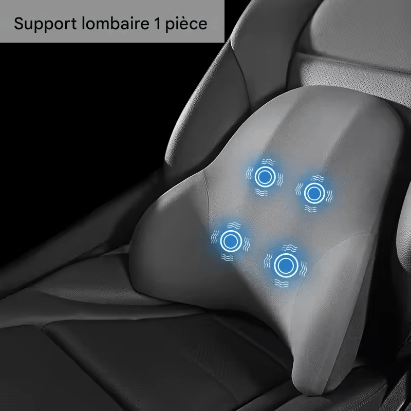 đ·ïžCoussin Massant Ălectrique Voiture â Appui-TĂȘte et Soutien Lombaire Vibrant pour SiĂšge Auto, LIVIAUTOLIFE