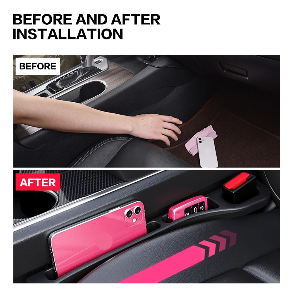 2 Remplisseurs d’Espace entre Sièges – Accessoires Intérieurs de Décoration pour Mercedes W203 W204 W176 W211 W212, etc.