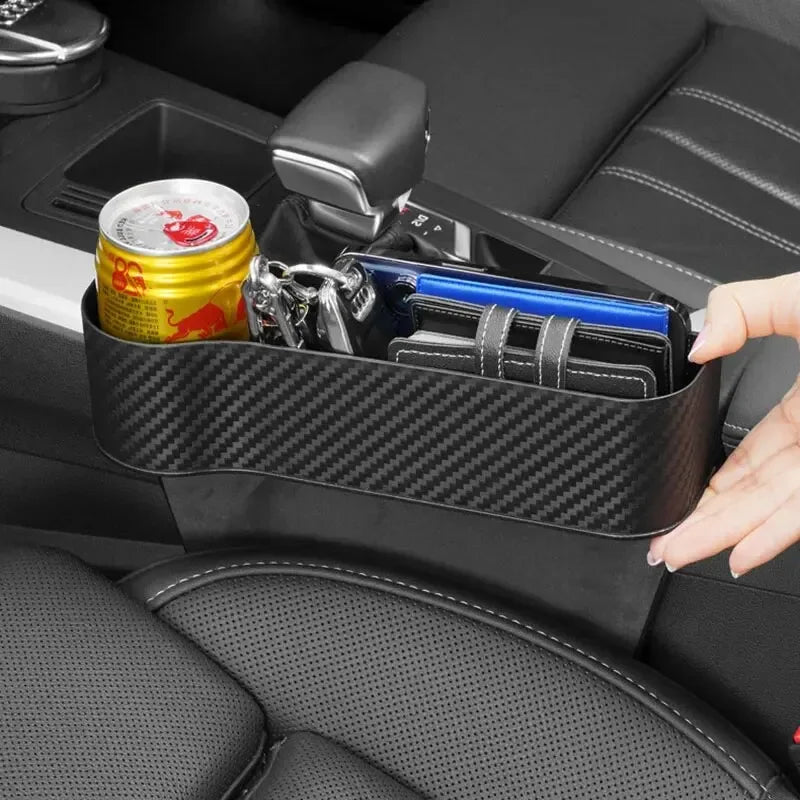Boîte de Rangement pour Voiture (Lot de 2) – Organiseur de Siège avec Porte-Gobelet