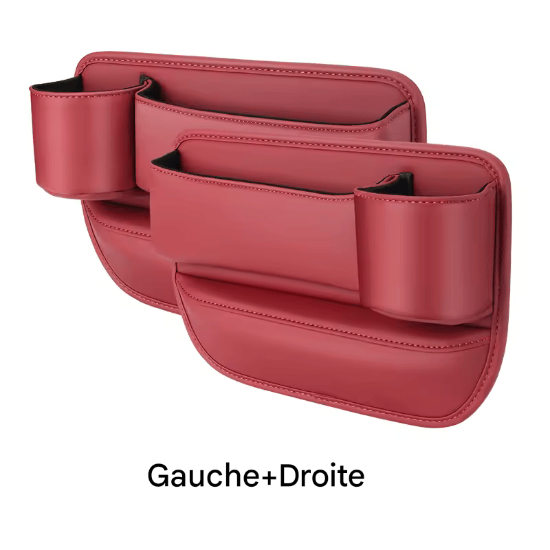 🏷️Organiseur de siège auto, boîte de rangement multifonction, portefeuille universel, clés, carte, gobelet, support de téléphone, accessoires d'intérieur automobile