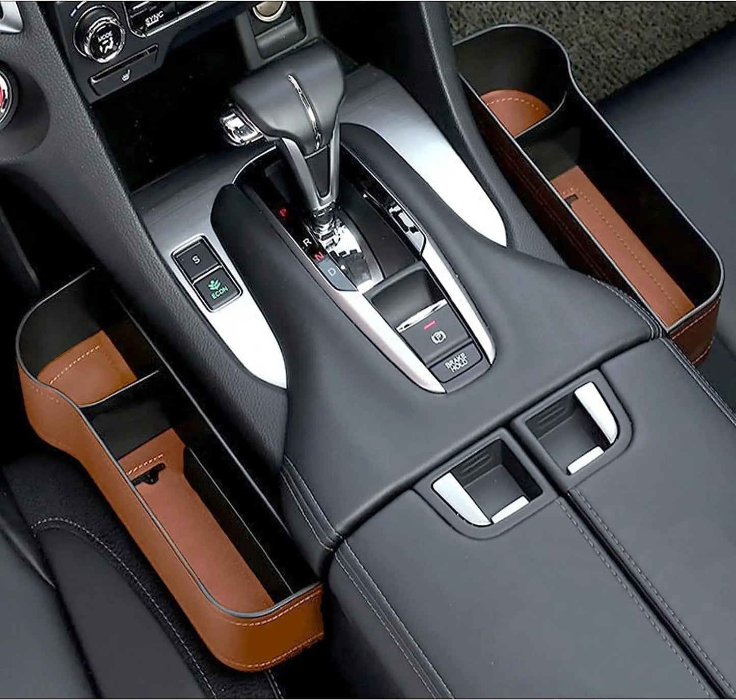 🏷️Lot de 2 Organisateur Multifonction en Cuir pour Espace entre les Sièges – Rangement de Voiture Élégant et Pratique