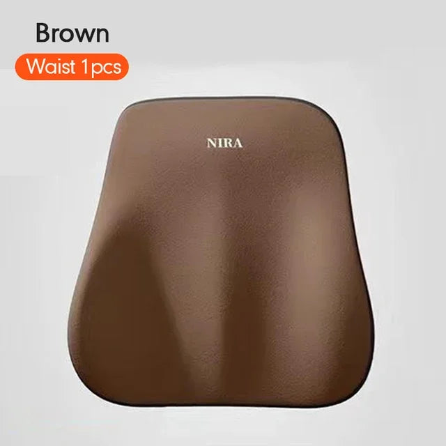 Car Memory Foam Headrest Set Car Neck Pillow Car Lumbar Waist Cushion Waist Support Car Seat Pillow Accessories Tools