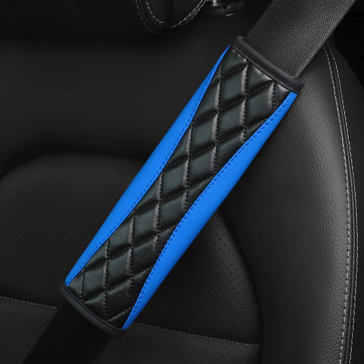 1 Three-dimensional Embroidered Faux Sheepskin Car Supplies Seat Belt Shoulder Cover Comfortable Anti-tightening Safety Belt