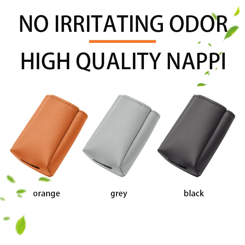Car Seat Belt Button Leather Protective Cover Anti Scratch Seatbelt Button Protector Seat Belt Protection Cover