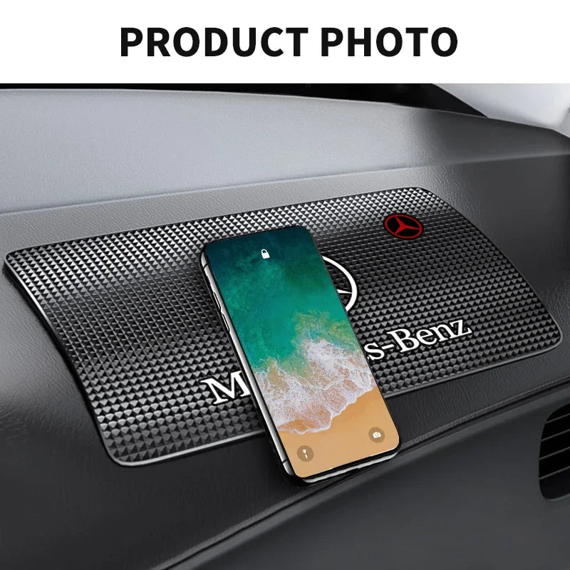 1Pcs PVC Car Dashboard Anti Slip Mat Silicone Pad For Mercedes Benz AMG Smart W205 C300 W203 W206 W108 W124 W126 W140 W168 W169