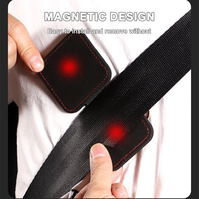 BLALION Car Seat Belt Clip Magnetic Safety Belt Fixed Limiter Buckle Anti-collision Stabilizer Adjustment Interior Accessories