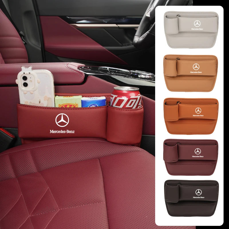 Boîte de Rangement pour Fente de Siège – Organisateur de Fente pour Mercedes-Benz A B C E S V Class et Modèles W201 W210 W205