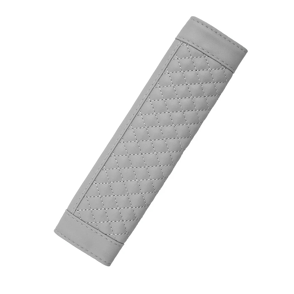 Car Safety Belt Shoulder Strap Cover Breathable PU Leather Seat Belt Padding Pad Protection Car Interior Accessories