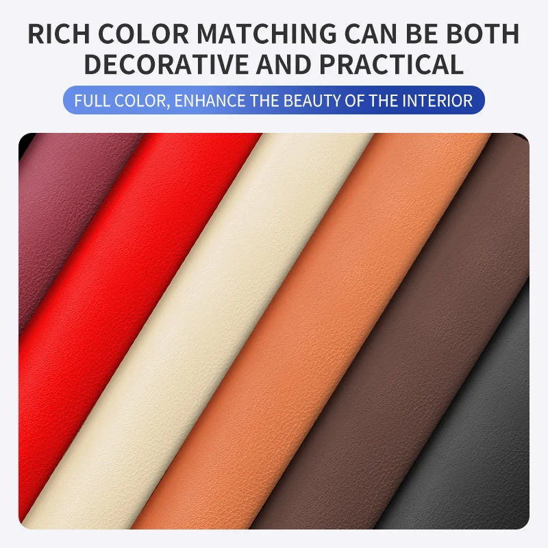 2pcs Wear and tear resistant leather car interior decoration supplies car seat belt cover decoration senior sense