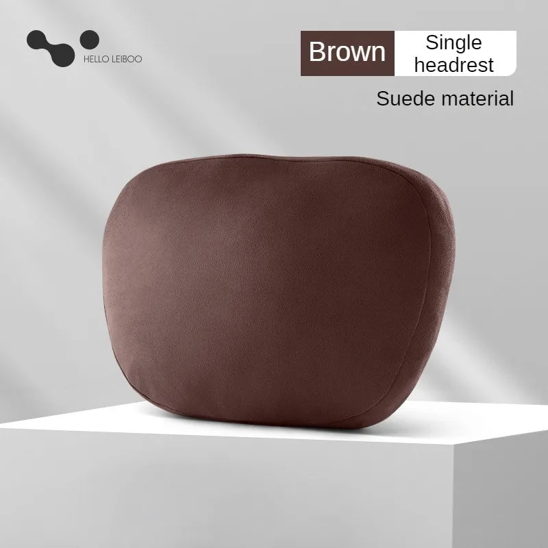Appuie-tête voiture LEIBOO en mousse mémoire – Coussin de soutien cervical doux et réglable