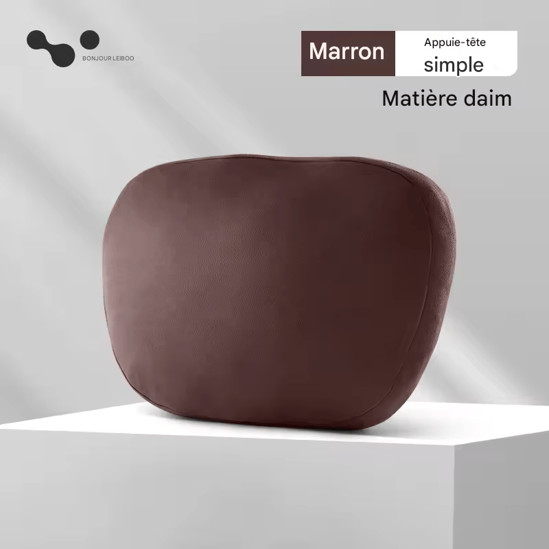 🏷️Appuie-tête voiture LEIBOO en mousse mémoire – Coussin de soutien cervical doux et réglable