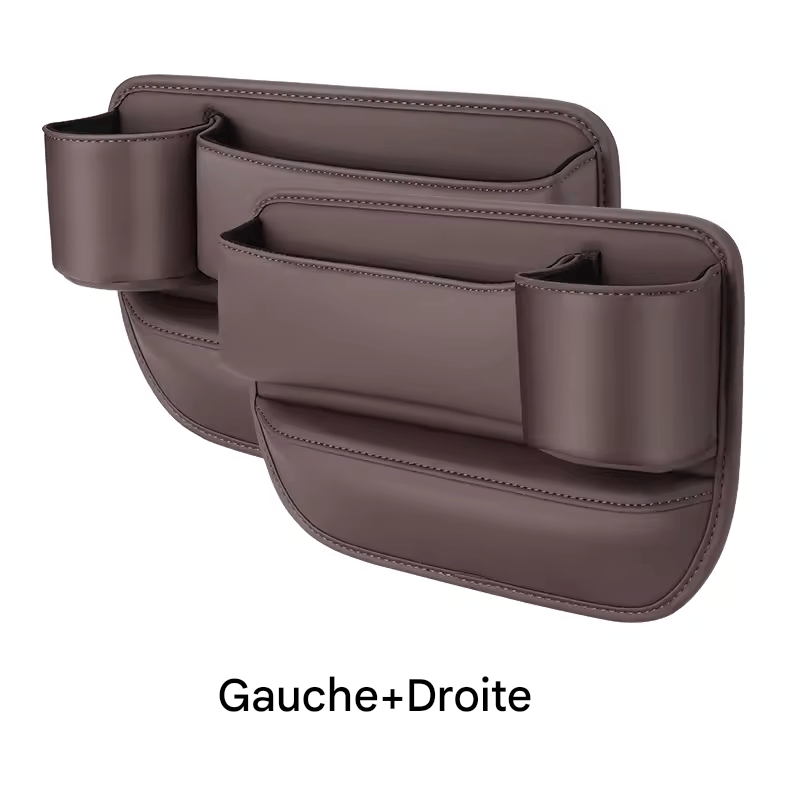 🏷️Organiseur de siège auto, boîte de rangement multifonction, portefeuille universel, clés, carte, gobelet, support de téléphone, accessoires d'intérieur automobile