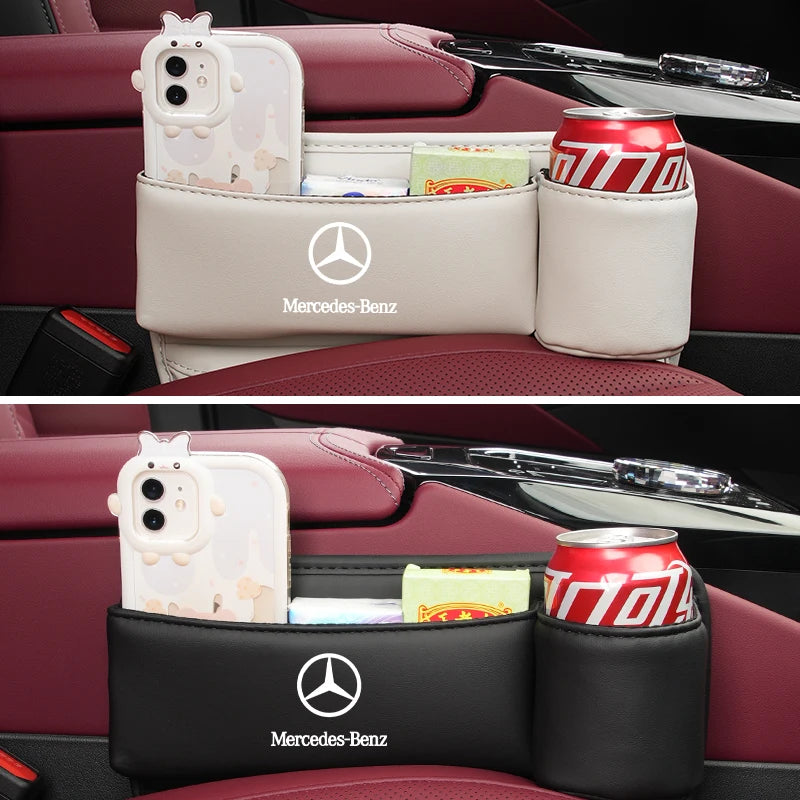 Boîte de Rangement pour Fente de Siège – Organisateur de Fente pour Mercedes-Benz A B C E S V Class et Modèles W201 W210 W205