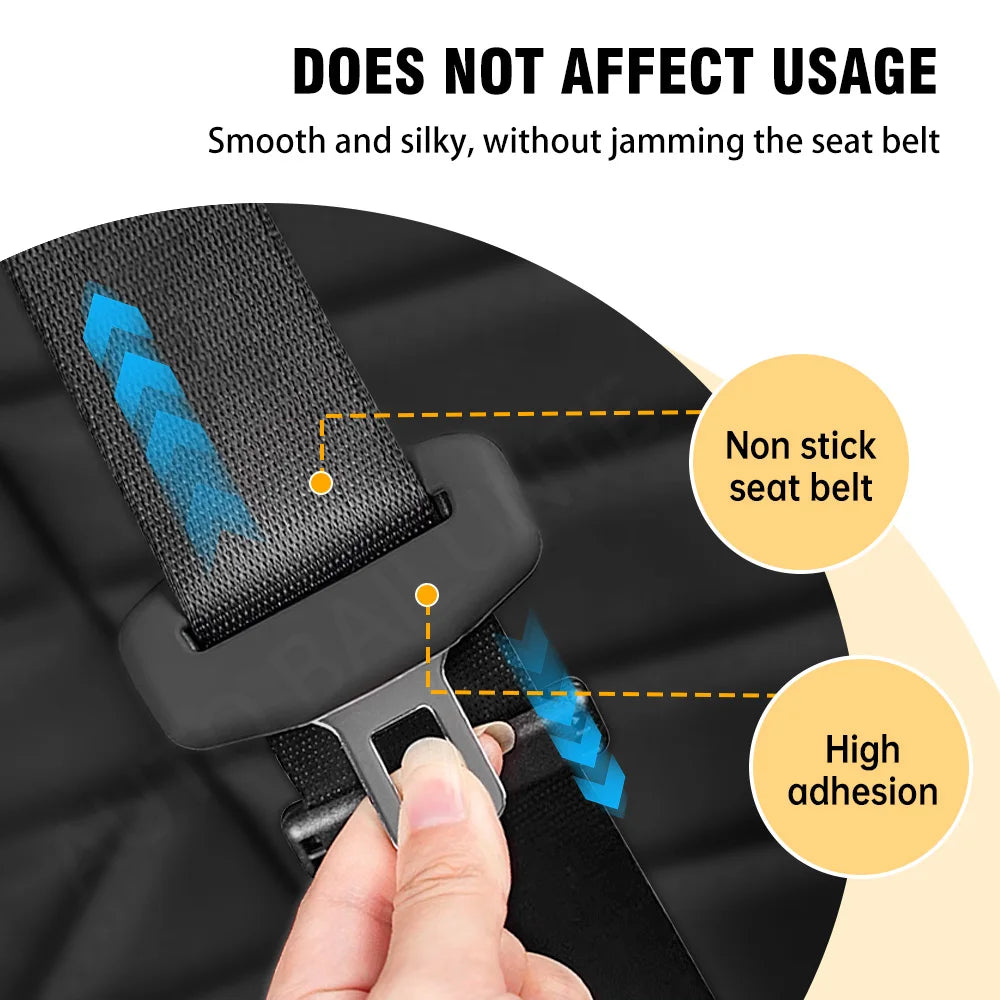 1Pcs Universal Car Seat Belt Buckle Cover Protector Anti-collision Case Soft Silicone Protection Wear Car Interior Accessories