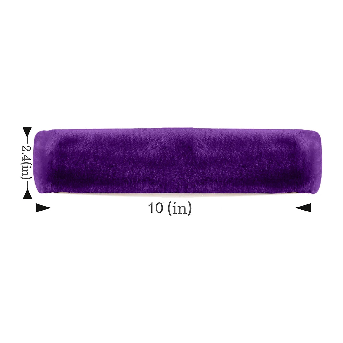 đ·ïžLot de 2 ProtĂšge-Ăpaules pour Ceinture de SĂ©curitĂ© â Coussins en Fausse Laine de Mouton, Ultra-Doux, Universels pour Voiture, Sac Ă Dos ou Valise