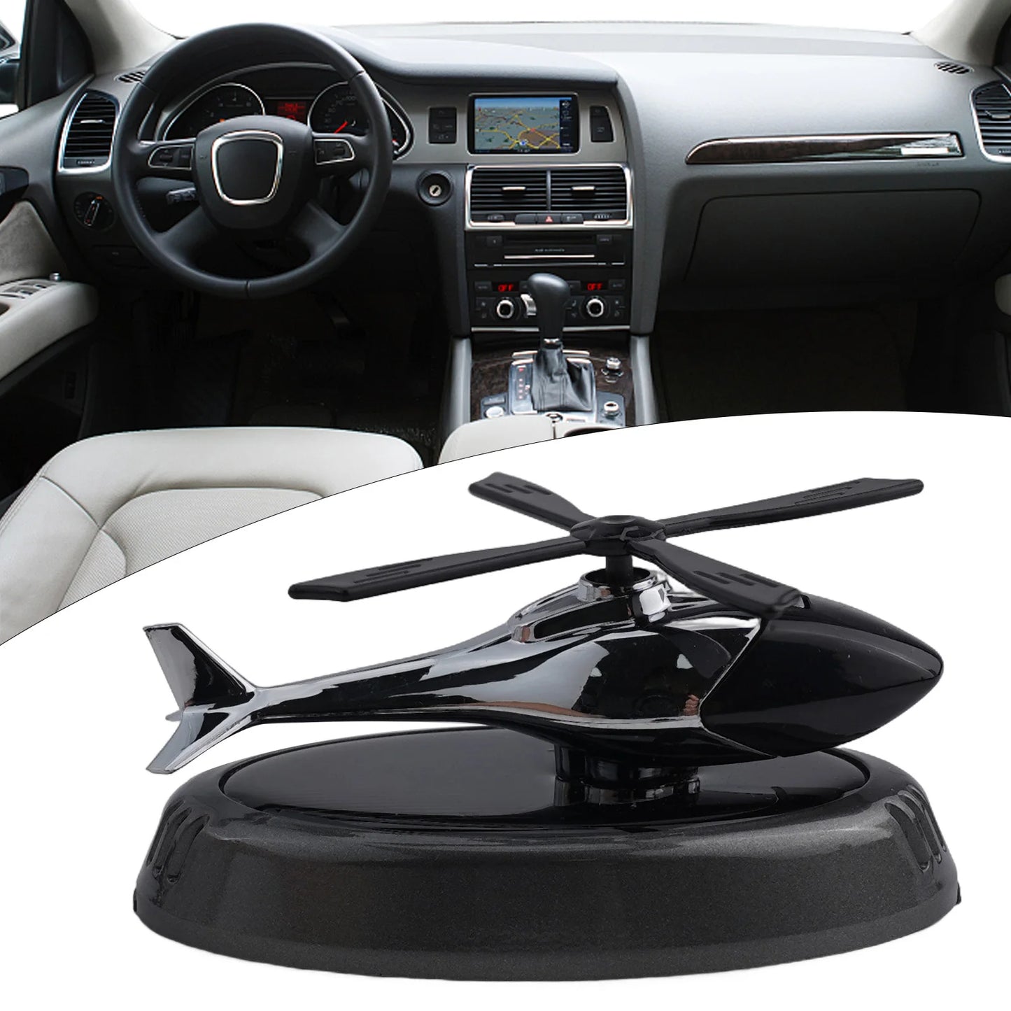 Solar Car Air Freshener Helicopter Propeller Fragrance Supplies Interior Accessories Decor Flavoring Original Perfume Diffuser