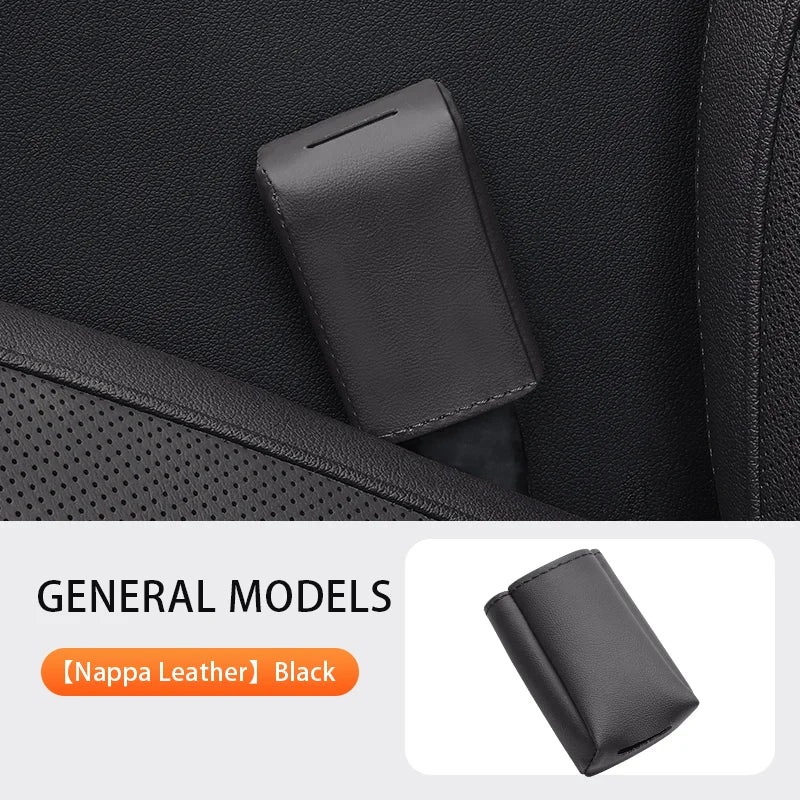 Car Seat Belt Button Leather Protective Cover Anti Scratch Seatbelt Button Protector Seat Belt Protection Cover