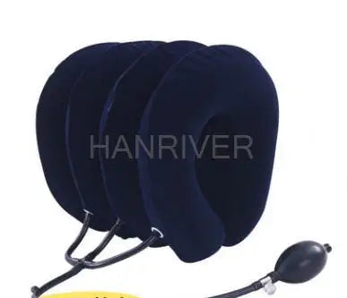 3/4 Layer Inflatable Air Cervical Neck Traction Device Soft Neck Collar Pillow Pain Stress Relief Neck Posture Stretching Brace