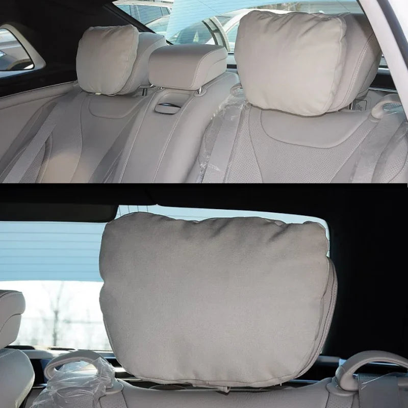 Appuie-tête voiture LEIBOO en mousse mémoire – Coussin de soutien cervical doux et réglable