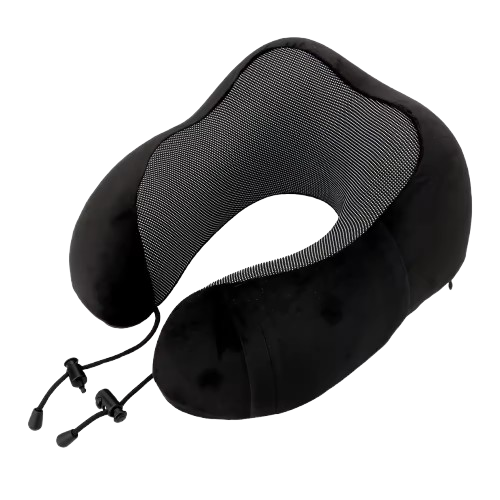 đ·ïžCoussin de Nuque en Mousse MĂ©moire â Oreiller Cervical Forme U 100% Coton pour Voyage & Repos