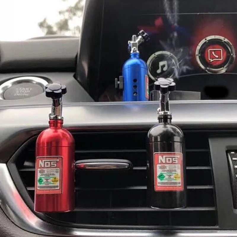 NO S Car Air Freshener Blue Billet Aluminium Scent Car Air Vent Perfume Fragrance Refill Freshener