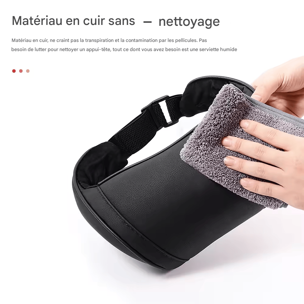 đ·ïžCoussin Repose-TĂȘte KJOY pour Tesla â Oreiller Cervical en Cuir PU Ă MĂ©moire de Forme pour ModĂšles 3, Y, X, S