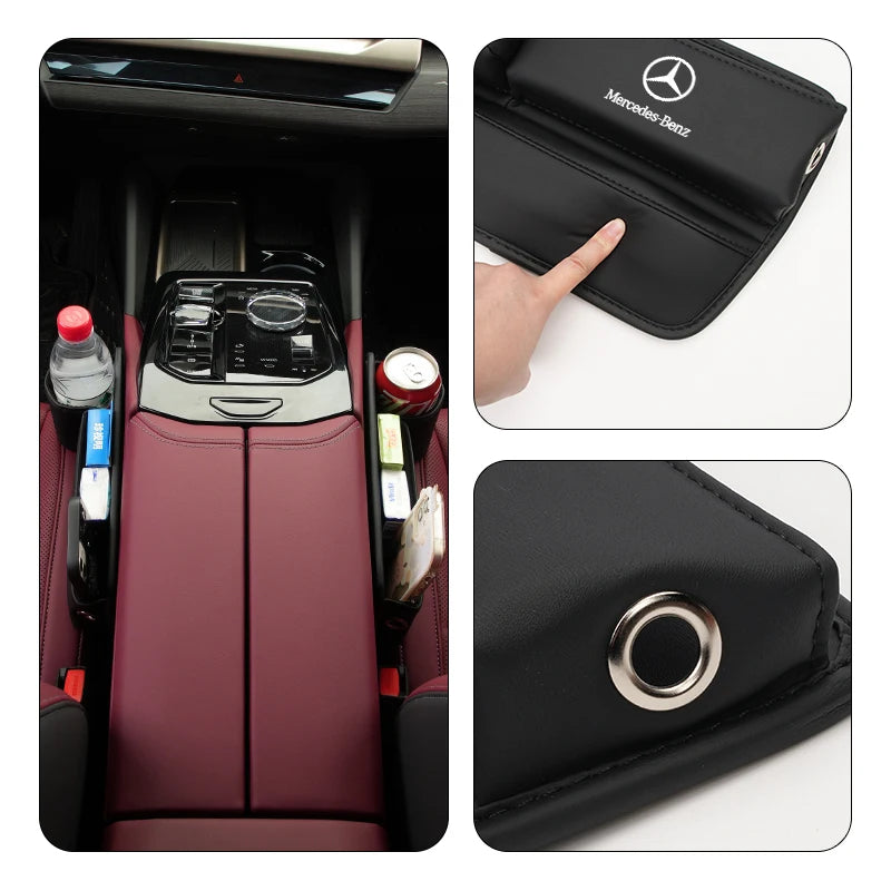 Boîte de Rangement pour Fente de Siège – Organisateur de Fente pour Mercedes-Benz A B C E S V Class et Modèles W201 W210 W205
