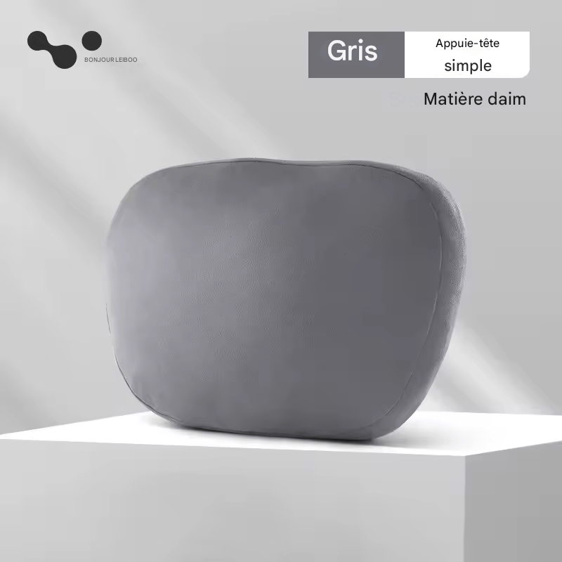 🏷️Appuie-tête voiture LEIBOO en mousse mémoire – Coussin de soutien cervical doux et réglable