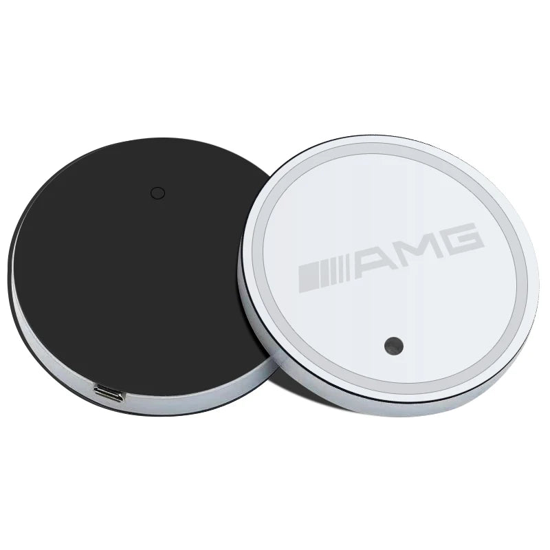 1/2Pcs Luminous Car Coaster Water Cup Holder Non Slip Pads Mats for Mercedes Benz AMG A E C G R S Class W176 W204 W212 W168 W205