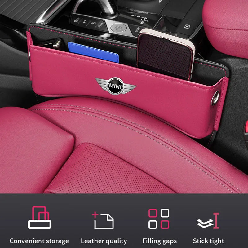 Boîte de rangement en suédine pour voiture – accessoire pour Mini JCW, Coupe, Clubman, Cabrio, Cooper