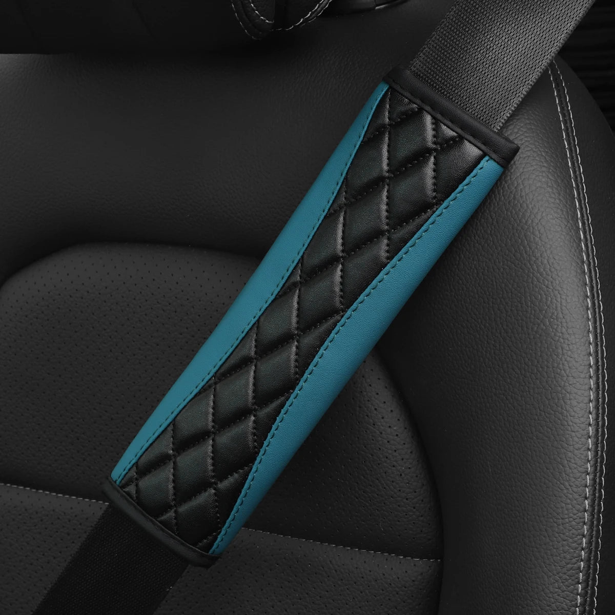 1 Three-dimensional Embroidered Faux Sheepskin Car Supplies Seat Belt Shoulder Cover Comfortable Anti-tightening Safety Belt