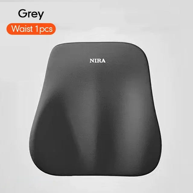 Car Memory Foam Headrest Set Car Neck Pillow Car Lumbar Waist Cushion Waist Support Car Seat Pillow Accessories Tools