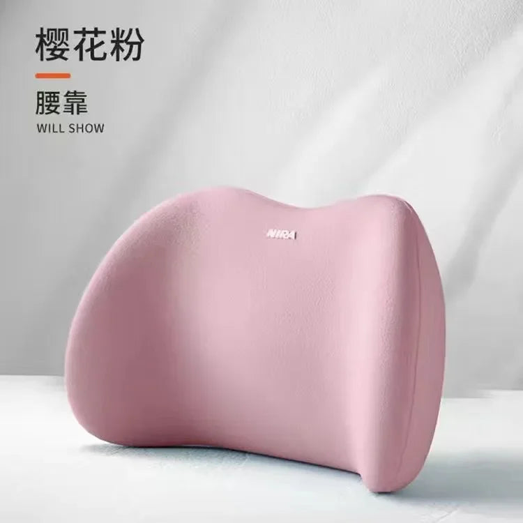Car Headrest/Lumbar Support Car Neck Pillow Waist Cushion Driver Seat Backrest Car Cushion Driving Lumbar Support Waist Support