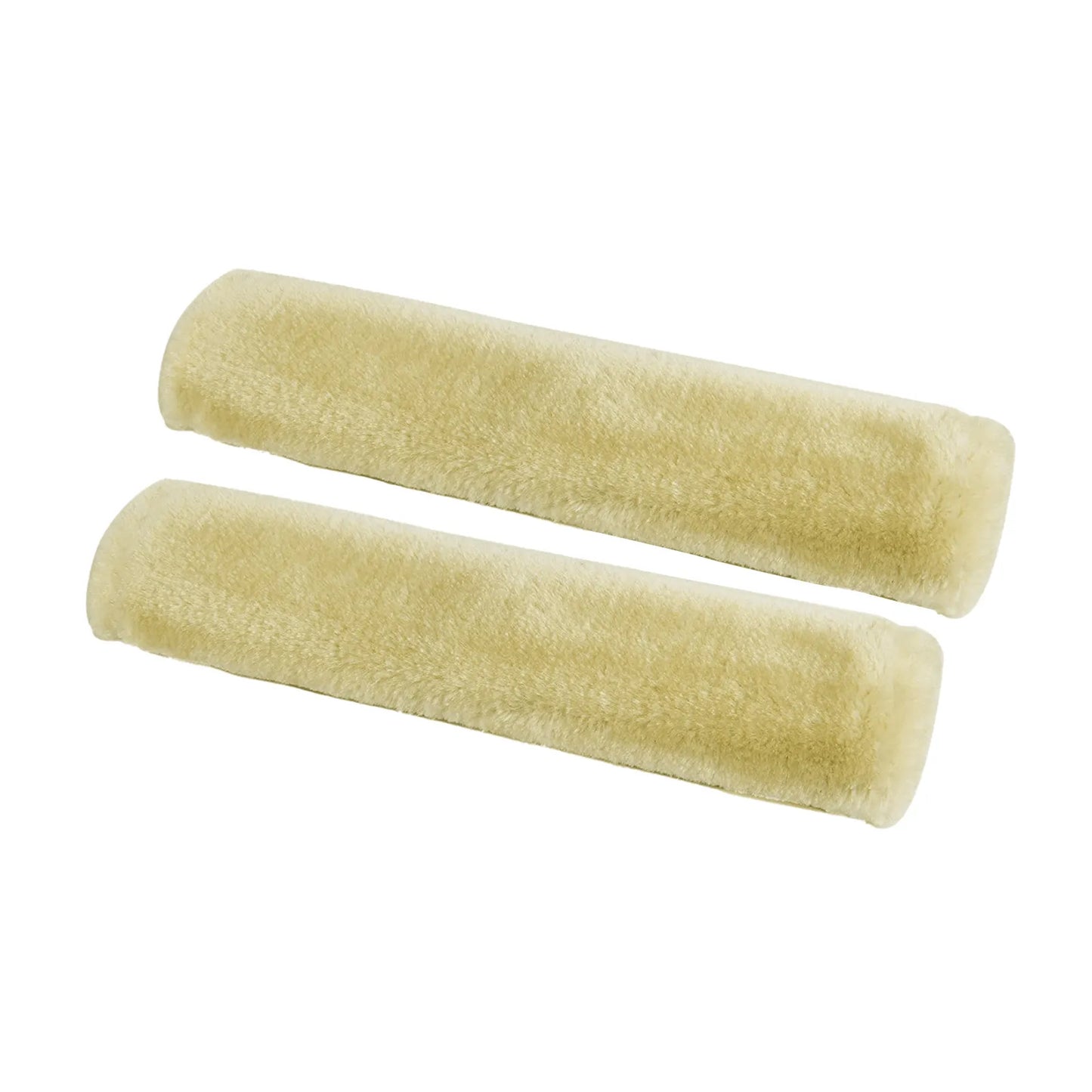 đ·ïžLot de 2 ProtĂšge-Ăpaules pour Ceinture de SĂ©curitĂ© â Coussins en Fausse Laine de Mouton, Ultra-Doux, Universels pour Voiture, Sac Ă Dos ou Valise