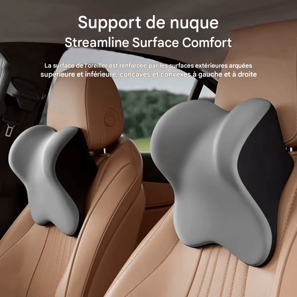đ·ïžNouveau Coussin Lombaire pour Voiture en Mousse Ă MĂ©moire de Forme â Soutien Cervical et Lombaire, Dossier Amovible et Lavable, Coussin Universel pour VĂ©hicule