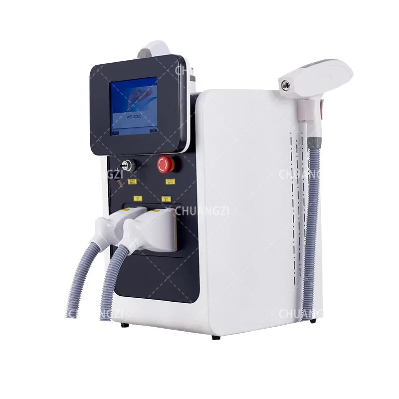3in1 Ipl Laser Professional hair removal Machines OPT Pico nd yag Q-Switch Laser epilator Spot wrinkle remove red blood Machine