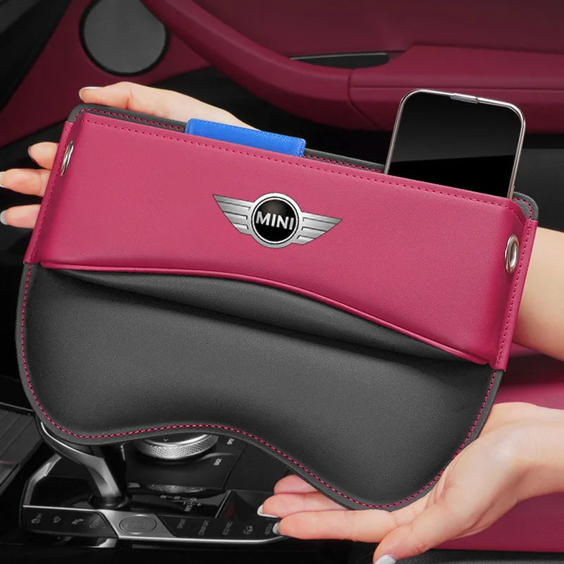 Boîte de rangement en suédine pour voiture – accessoire pour Mini JCW, Coupe, Clubman, Cabrio, Cooper