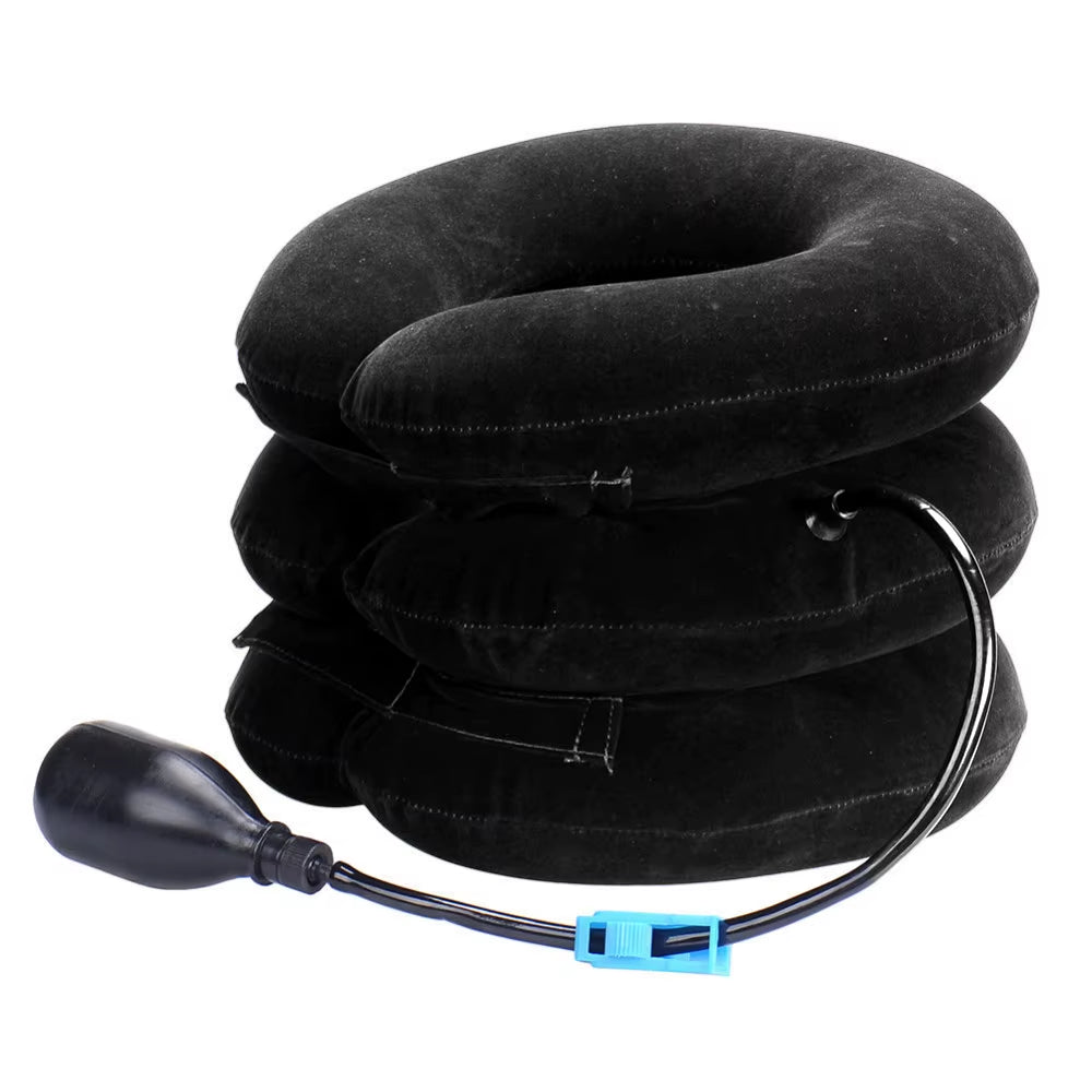 Inflatable Neck Tractor Relaxation Pillow Travel Soft Cervical Vertebra Traction Neck Relief Posture Correction Stretching Brace