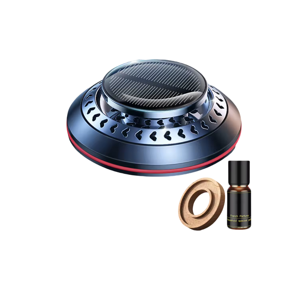 Solar Car Aromatherapy Essential Oil Levitation Automatic Rotation Fragrance Ornament Air Freshener Car Interior Decorations